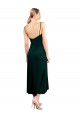 Midi Length Cowl Neck Velvet Slip Cocktail Prom Dress / Homecoming Dress Australia
