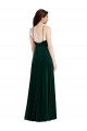 Velvet Halter Maxi Prom Dress with Front Slit & Pockets Australia