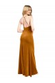 Halter Neckline Long Full Length Velvet Prom Dress with Strappy Back Australia