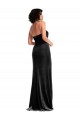 Empire Waist Stretch Velvet Prom Dress with Halter Strap Australia