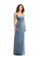 Spaghetti Strap Long Full Length Velvet Maxi Prom Dress Australia