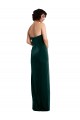 Scooped Strapless Long Velvet Prom Dress with Daring Side Slit Australia