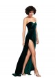 Sweetheart Fluid Velvet Prom Dress with High Split Australia