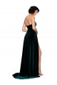 Sweetheart Fluid Velvet Prom Dress with High Split Australia